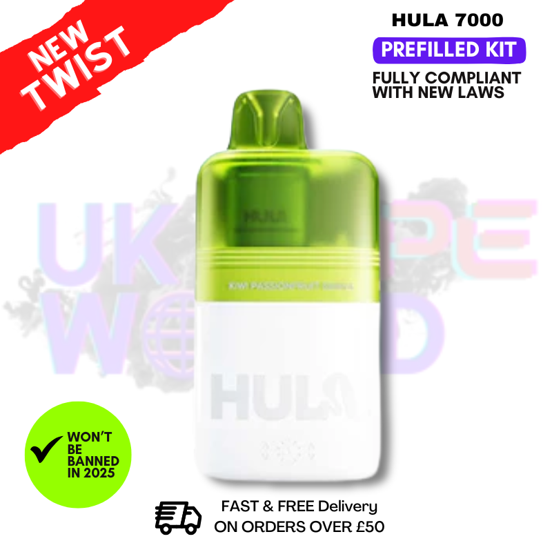 Kiwi Passionfruit Guava Hula 7K Puff Prefilled Pod Kit