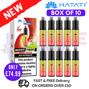 Shop Kiwi Watermelon Hayati Twist 5000 Puff 5K Box Of 10 - UK Vape World