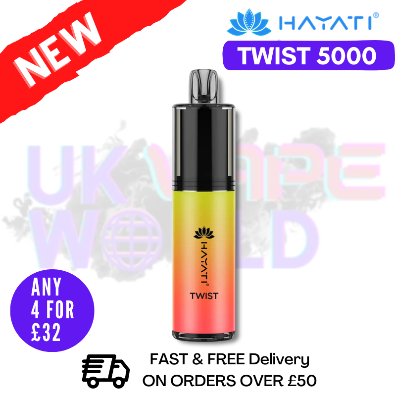 Kiwi Watermelon Hayati Twist 5000 Puff 5K Disposable Kit