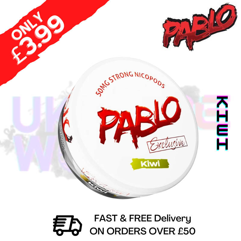 Shop Kiwi Pablo Nicotine Pouches Nic Pouch (50mg) - UK Vape World