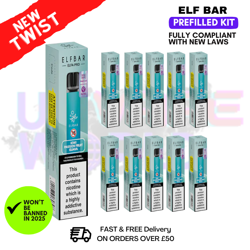 Kiwi Passion Fruit Elf Bar Elfa Pro Kit Box of 10
