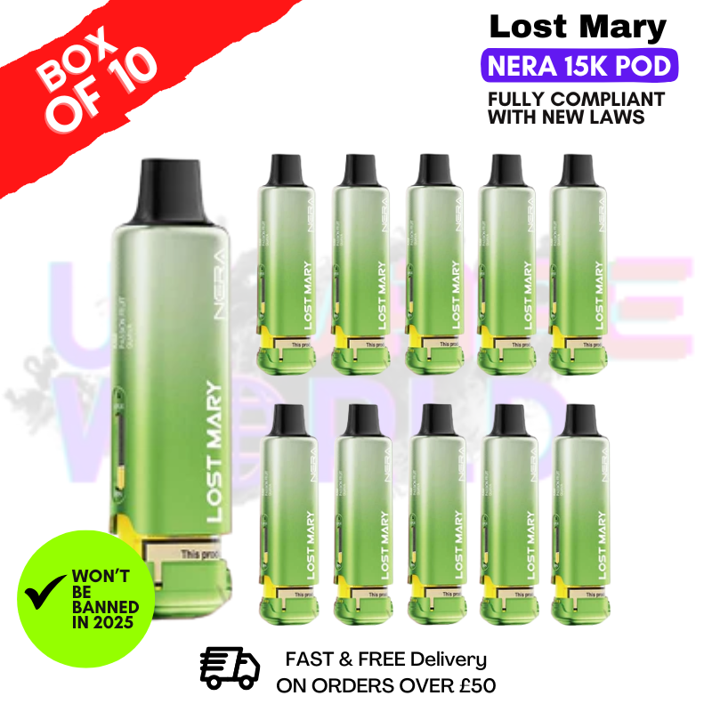 Kiwi Passionfruit Guava Lost Mary Nera15K REFIL Box OF 10 Kiwi Passionfruit Guava Lost Mary Nera15K REFIL Box OF 10