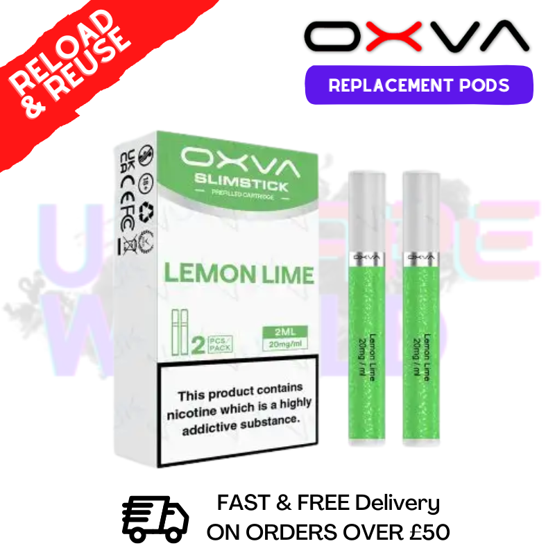 Lemon Lime Oxva SlimStick Prefilled Pod Cartridges - £3.89 - ukvapeworld