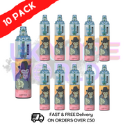 Lush Ice - Tornado 7000 Puff Bar R and M Pack Of 10 Vape Pen
