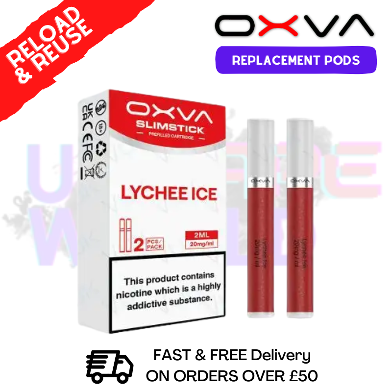 Lychee Ice Oxva SlimStick Prefilled Pod Cartridges - £3.89