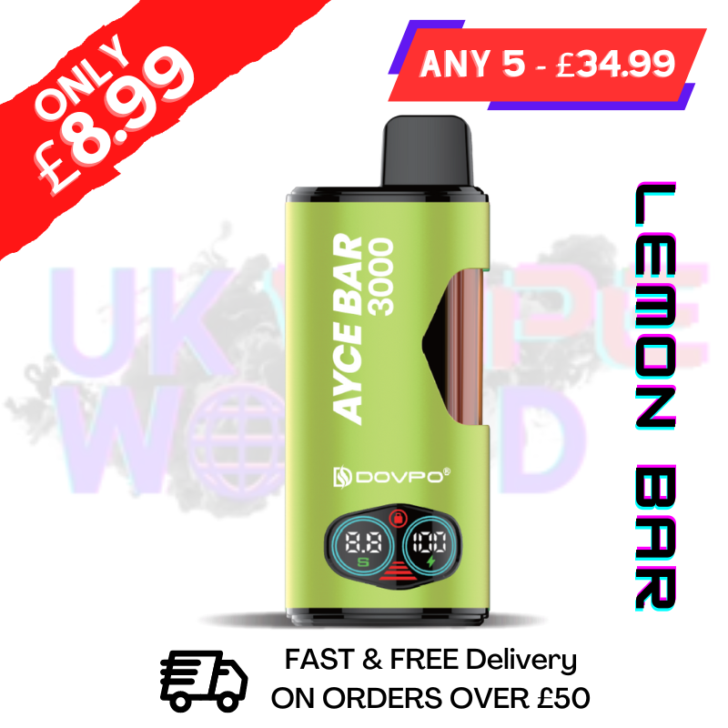 Shop Lemon Bar DOVPO ACE Bar 3000 4 in 1 Disposable Kit - UK Vape World