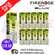 Shop Lemon Lime Firerose 5000 Nic Salt Box Of 10 - UK Vape World