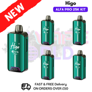 Lemon Lime Higo Alfa Pro 25K Prefilled Pod Kit Box of 5 - ukvapeworld