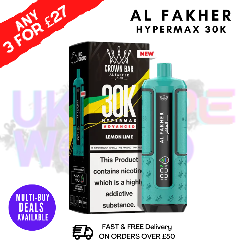 Lemon Lime Al Fakher 30K HyperMax Pod Kit - ukvapeworld