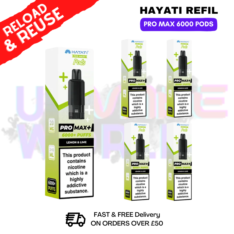 shop Lemon Lime Hayati ProMax 6K Replacement Pods Box Of 5 - ukvapeworld
