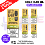 Lemon Lime Gold Bar XL REFIL Pods Box Of 5 - ukvapeworld