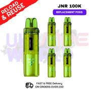 Lemon Lime JNR 100k Sterllarc Replacement Pods Box Of 5 - ukvapeworld
