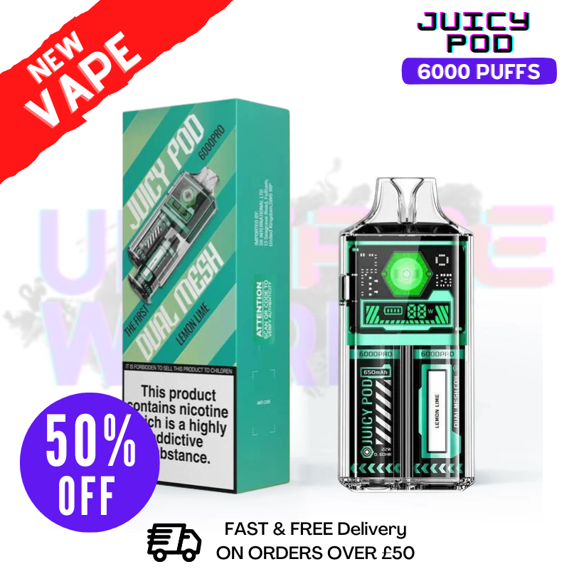 Juicy Pod 6000 Pro Lemon Lime Kit