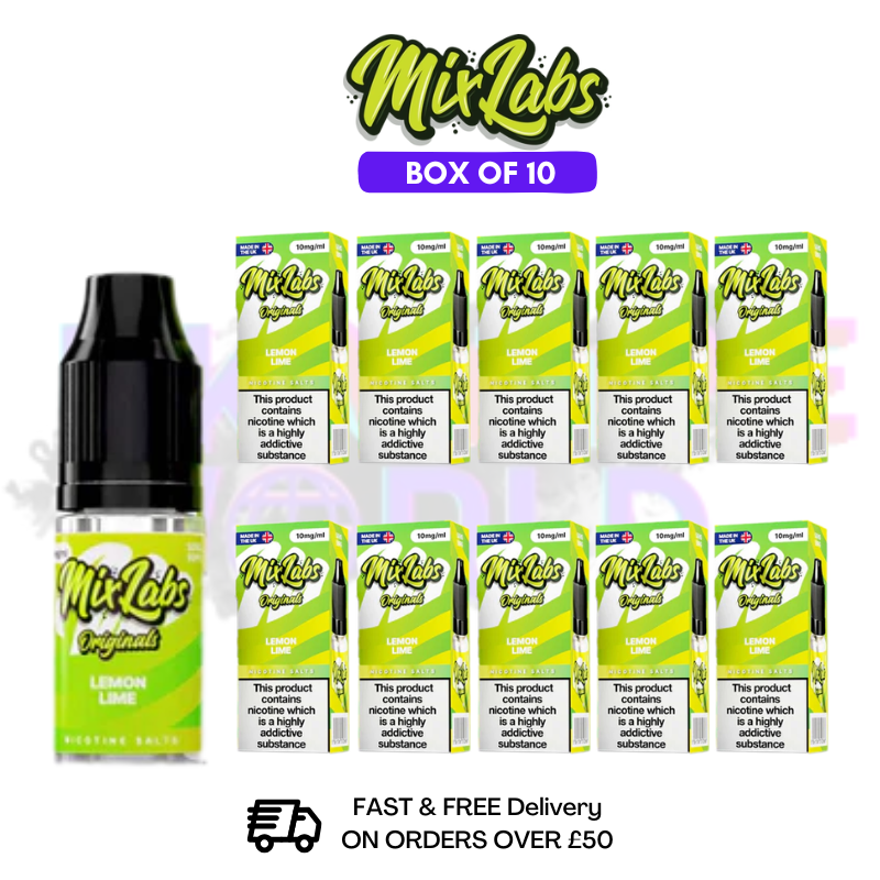 Lemon Lime MixLabs Nic Salt BOX OF 10 - £17.99 - ukvapeworld