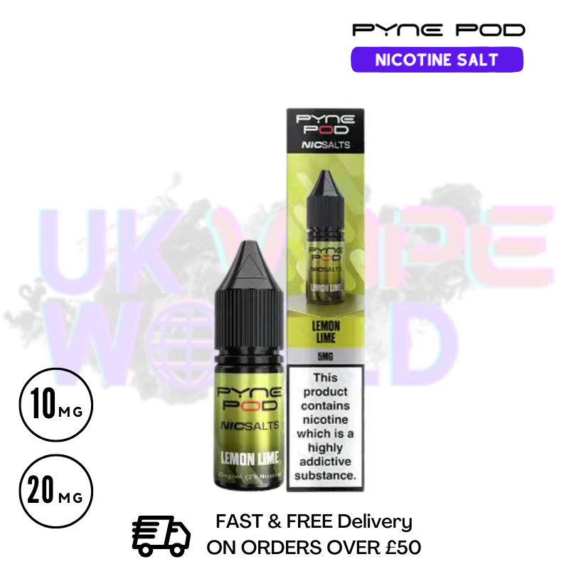 Pyne Pod Lemon Lime Nic Salt - Only £1.99 (PC)
