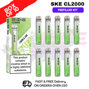 Lemon Lime SKE CL2000 Kits Box Of 10 - £39.99 - ukvapeworld