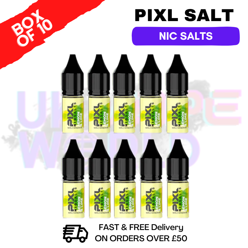 Lemon Lime Pixl Nic Salt Box Of 10