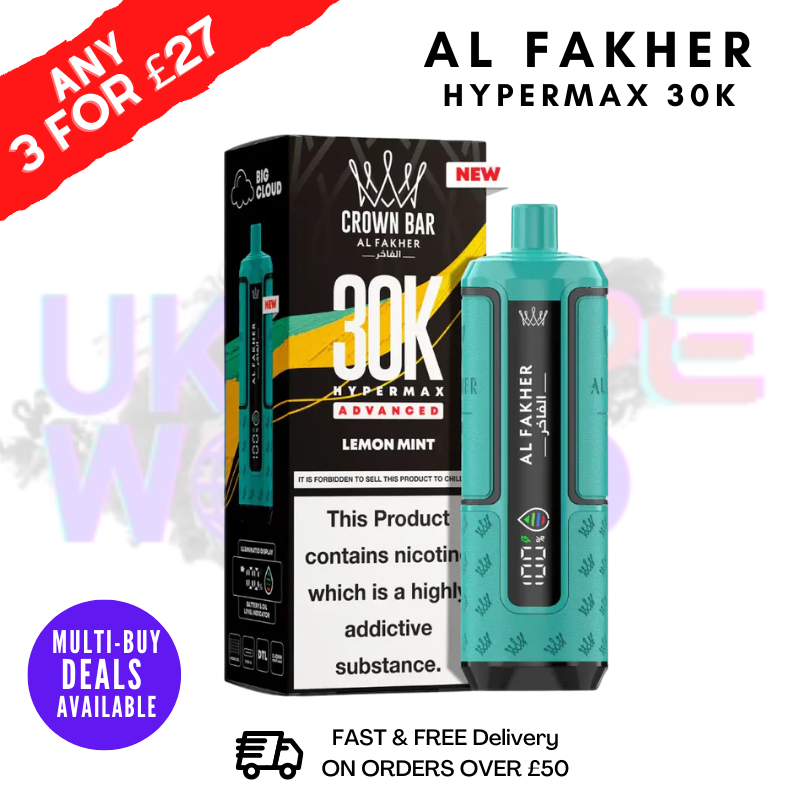 Lemon Mint Al Fakher 30K HyperMax Pod Kit - ukvapeworld