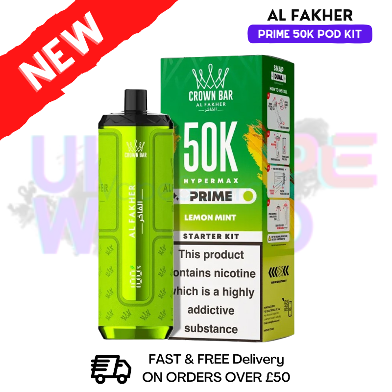 Lemon Mint Al Fakher Hypermax Prime 50K Pod Kit