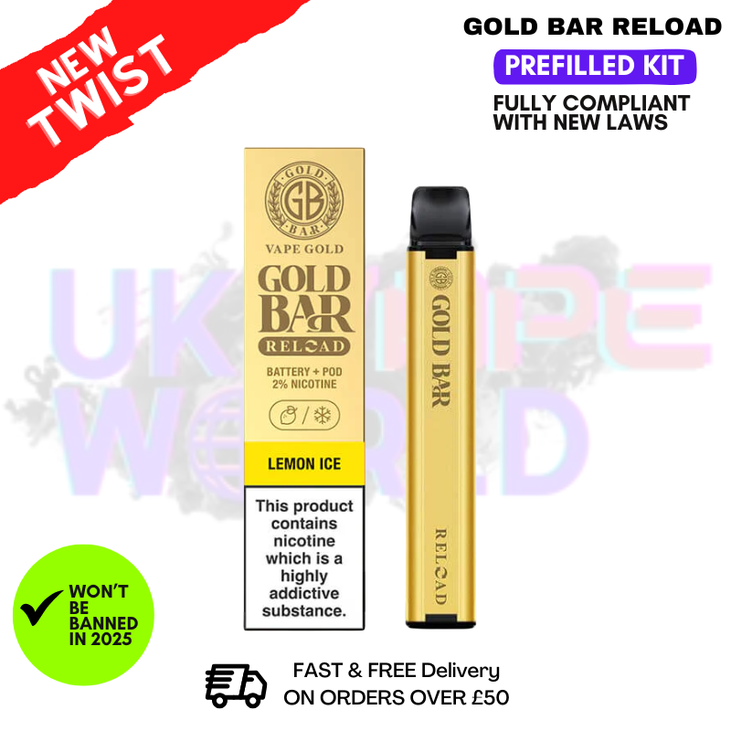 Lemon ICE Gold Bar Reload Prefilled Pod Kit