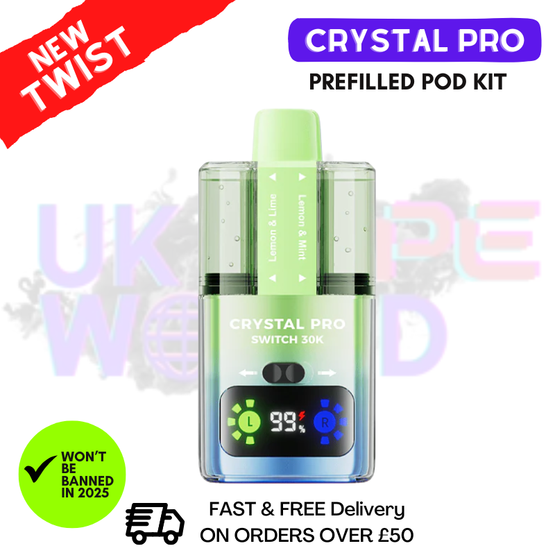 Lemon Lime Crystal Pro 30K Switch Prefilled Pod Kit