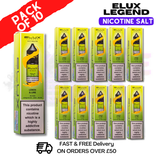Elux Legend 3500Puff Nic Salt Lemon Lime 10ML BOX OF 10
