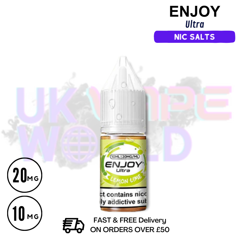 Shop Lemon Lime Enjoy Ultra 9000 9K Nic Salt 10ML eLiquid - UK Vape World