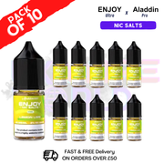Shop Lemon Lime Enjoy Ultra X ALADDIN Nic Salt Box Of 10 - UK Vape World