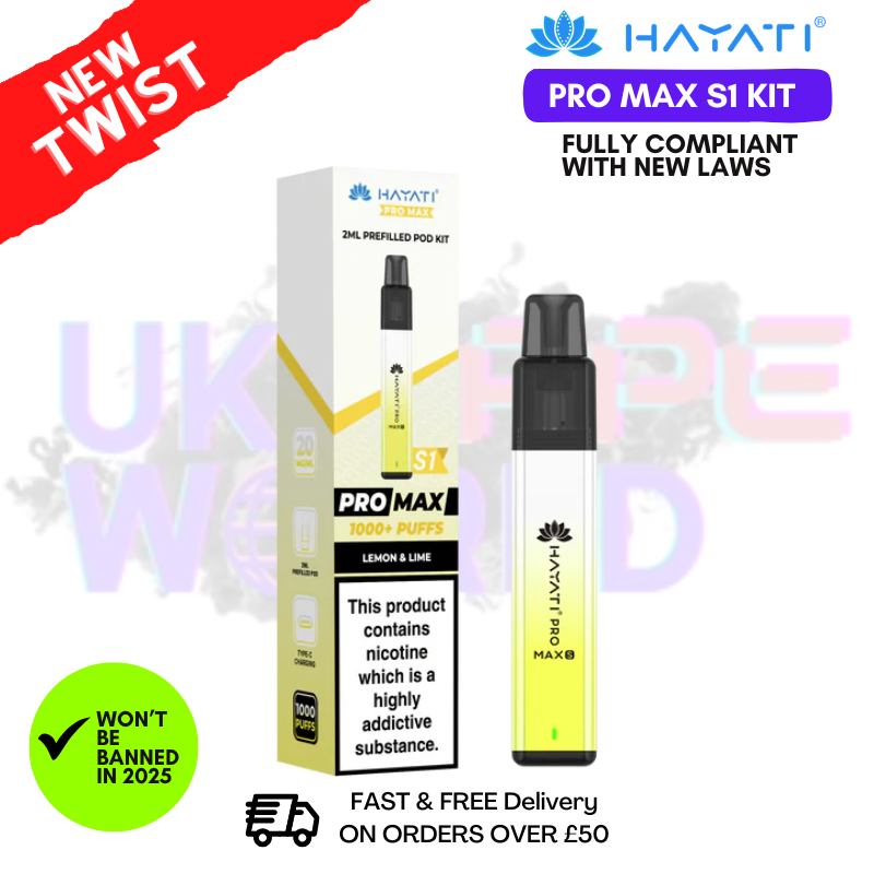 Lemon Lime Hayati S1 Pro Max Kit - £3.99 - UK Vapeworld
