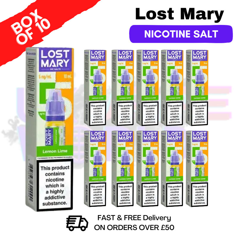 Lemon Lime Lost Mary Nic Salt BOX OF 10 - ukvapeworld