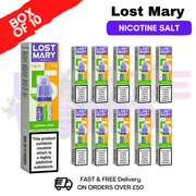 Shop Lemon Lime Lost Mary Nic Salt BOX OF 10 - UK Vape World