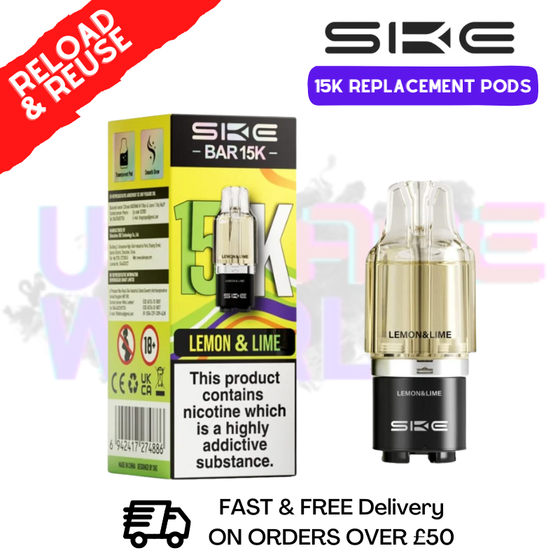 Lemon Lime SKE 15K Replacement POD - £6.99