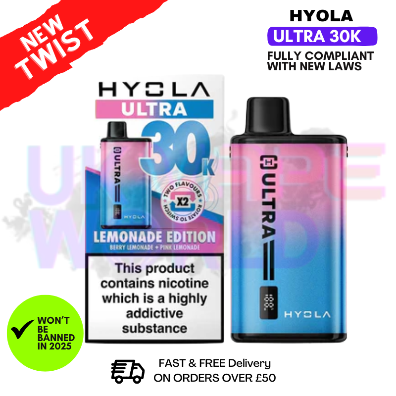 Lemonade Edition Hyola Ultra 30K Puff Prefilled Pod Kit