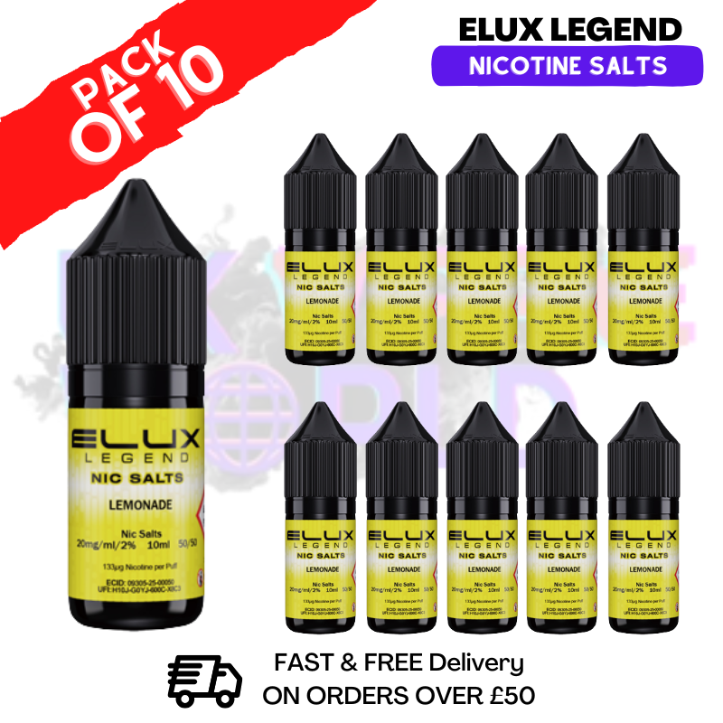 Lemonade Elux Legend Nic Salt BOX OF 10