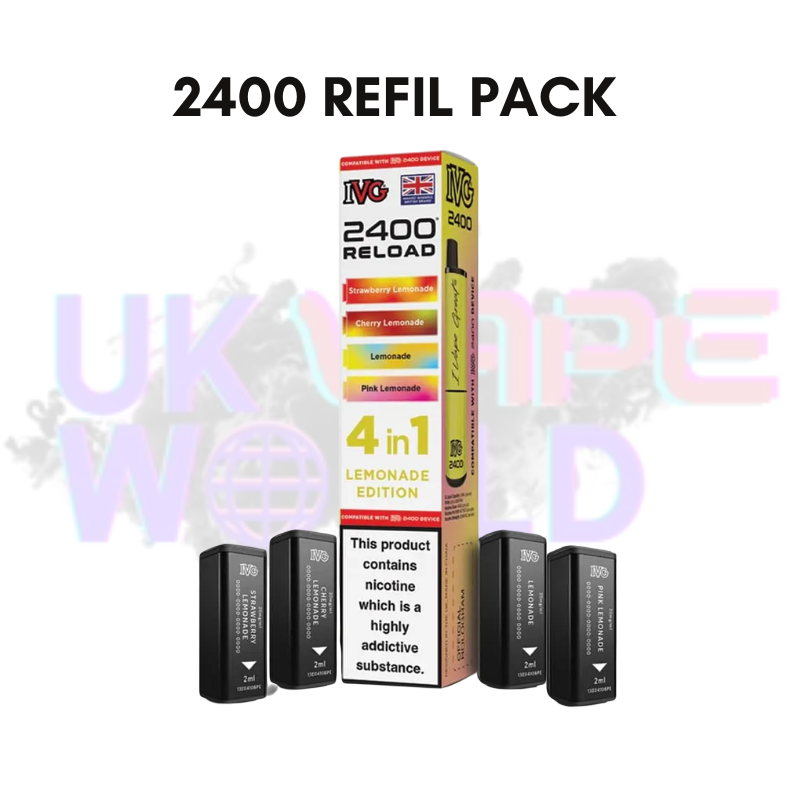 Lemonade Edition IVG 2400 RELOAD Pods - Box Of 10