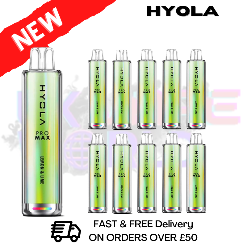 Shop Lemon & Lime Hyola Pro Max 6000 Puff Box Of 10 - UK Vape World