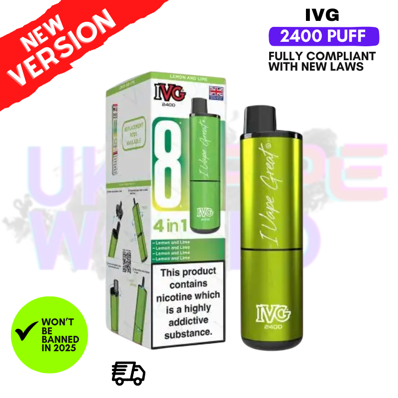 Lemon & Lime IVG 2400 Prefilled Pod Kit