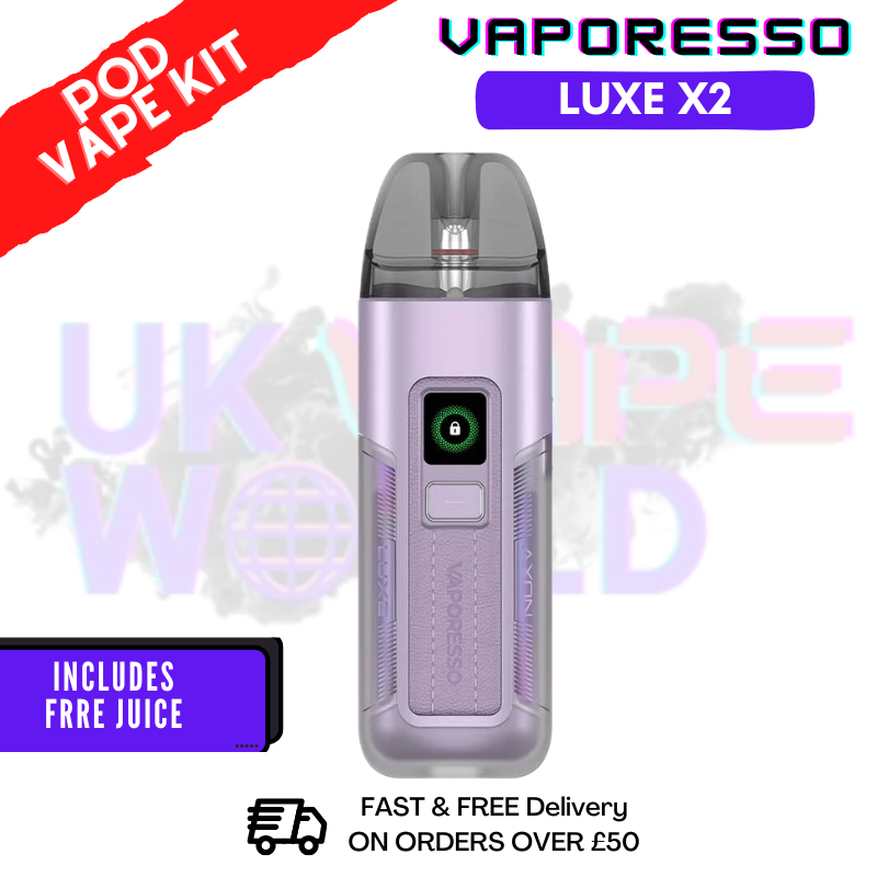 Light Purple Vaporesso Luxe X2 Kit + Free 100ML