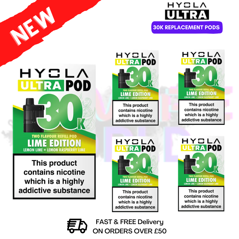 Lime Edition Hyola 30K Replacement Pods Box Of 5