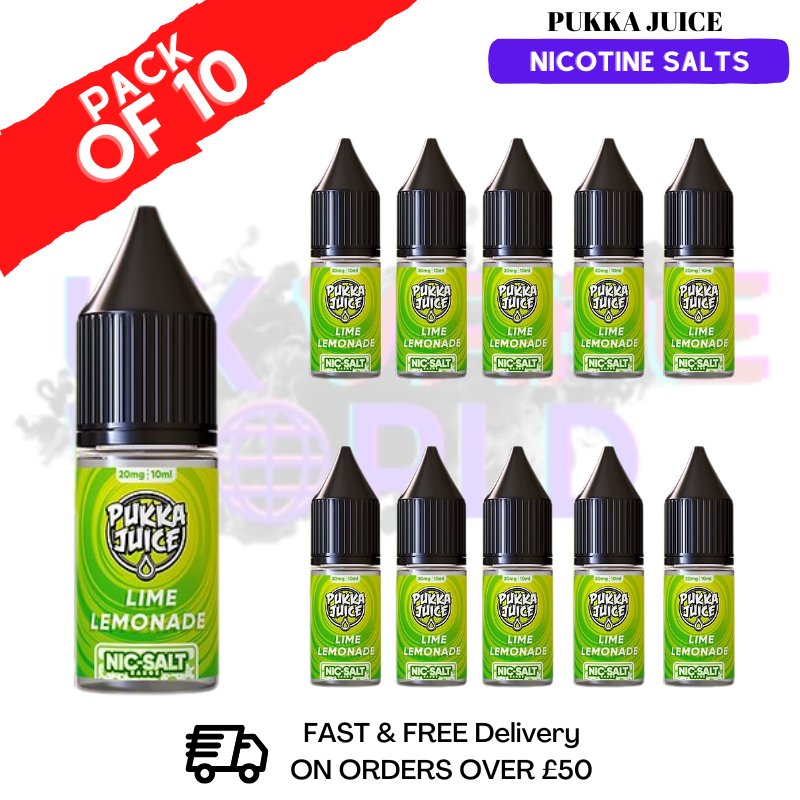 Lime Lemonade Pukka Juice Nic Salt Box Of 10