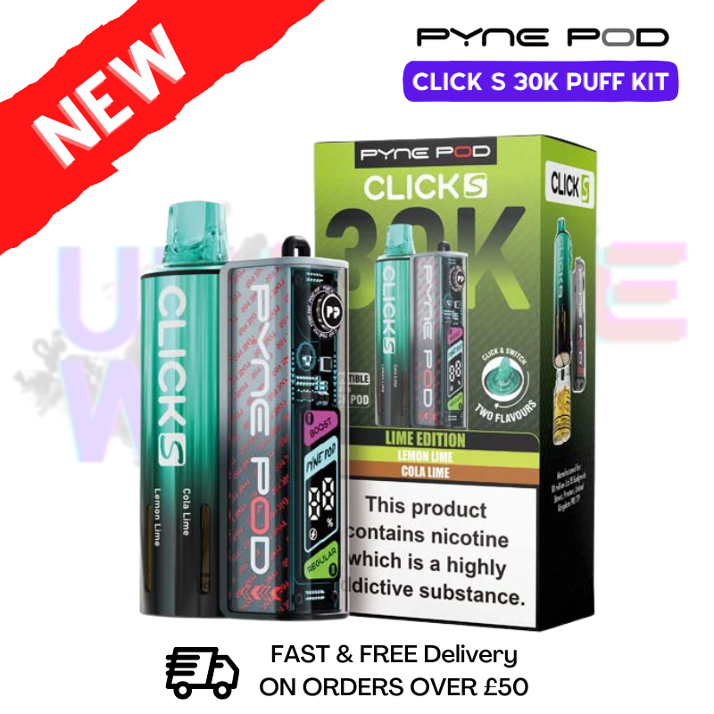 Lime Edition Pyne Pod Click S 30K Puff Kit - UKVAPEWORLD