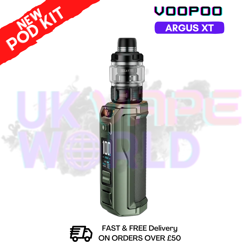 shop Lime Green Voopoo Argus XT Kit + Free Nicsalt - ukvapeworld