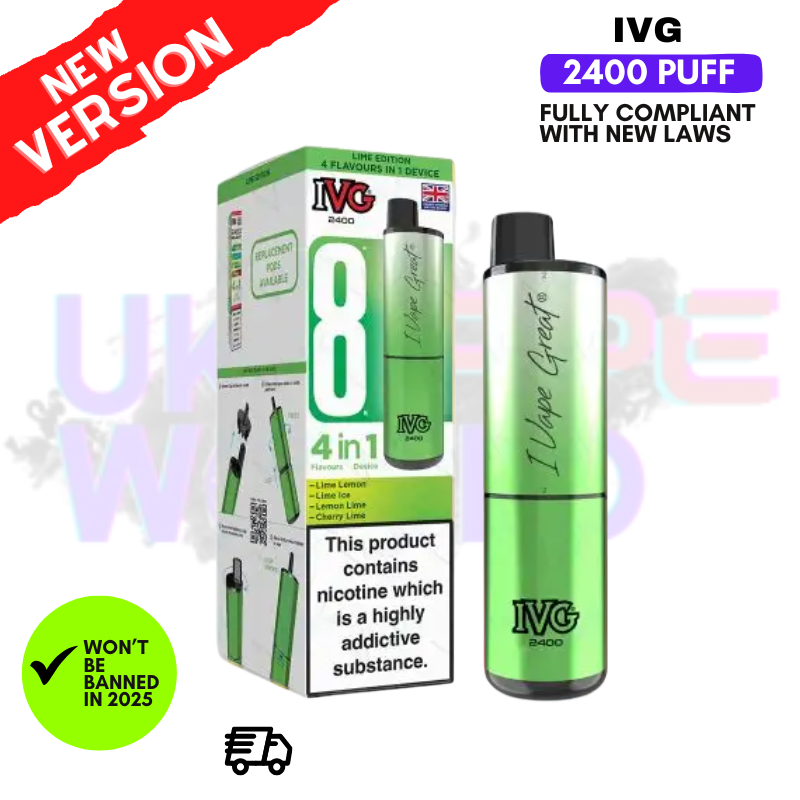 Lime Edition IVG 2400 Prefilled Pod Kit
