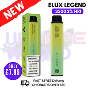 Shop Elux Legend 3500 Puff Lime Lemon 2 HRI - UK Vape World