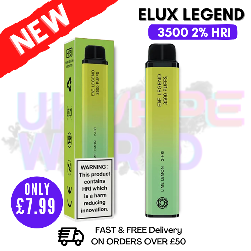 Shop Elux Legend 3500 Puff Lime Lemon 2 HRI - UK Vape World
