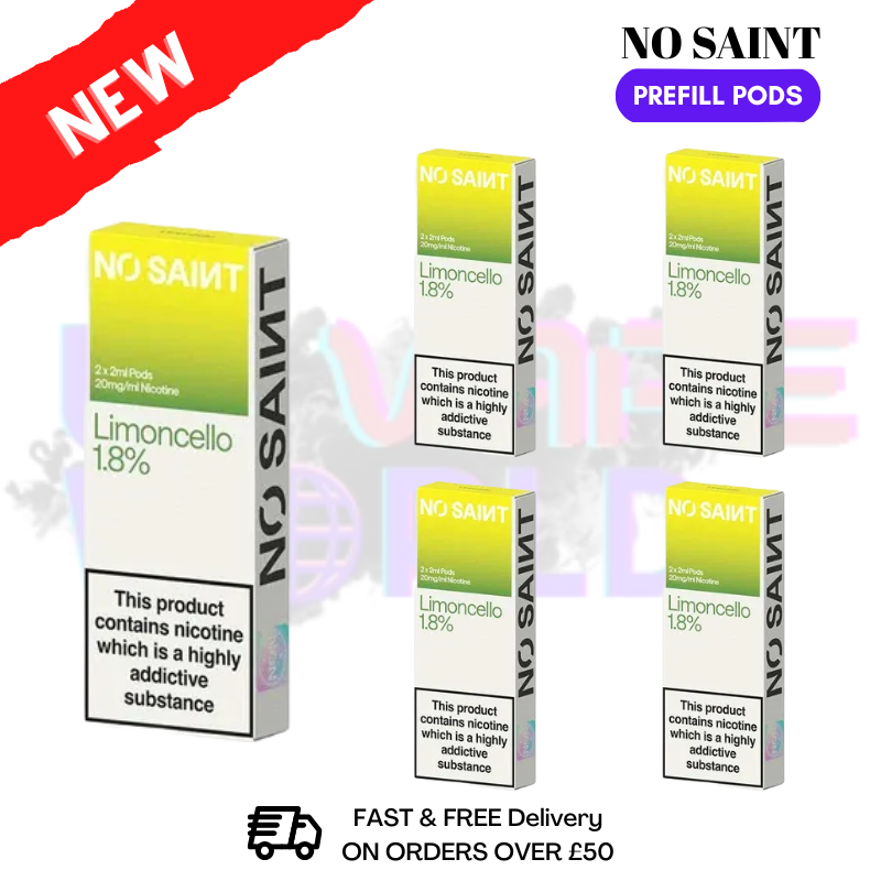 Limoncello No Saint Prefilled Pods Box Of 5 - ukvapeworld