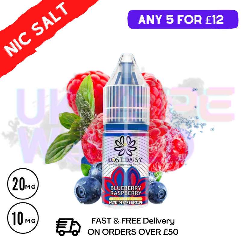 Blueberry Raspberry LOST Daisy Nic Salt 10ML eLiquid