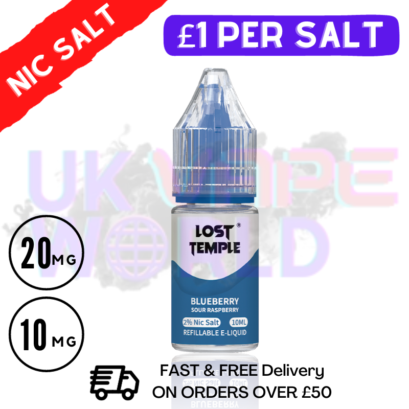 LOST TEMPLE 'Blue Sour Raspberry' Nic Salt