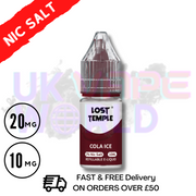 LOST TEMPLE 'COLA' Nic Salt £1 Each from UK Vape World 