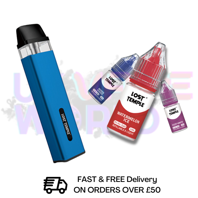 lost temple vape pods LOST TEMPLE 'Blue Sour Raspberry' Nic Salt